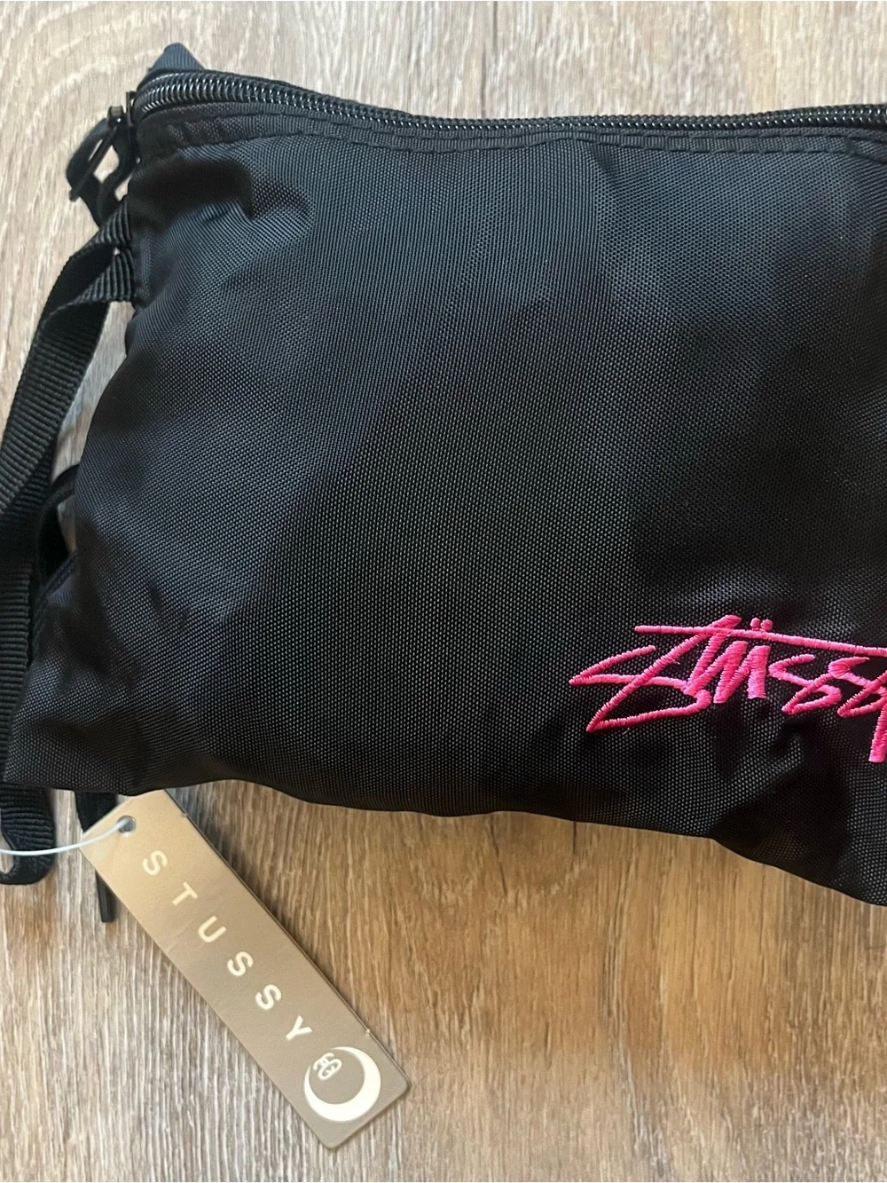Stussy Black Y2K Skull Vintage Backpack, new with tags